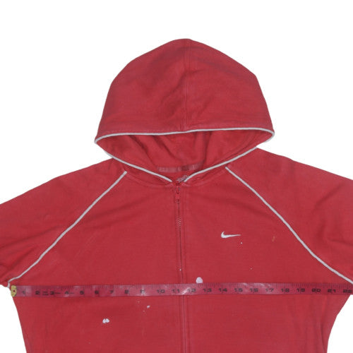 Womens UK Size 20 Nike Red Full Zip Hoodie