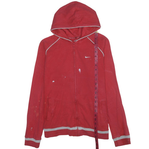 Womens UK Size 20 Nike Red Full Zip Hoodie