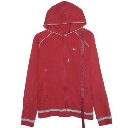 Womens UK Size 20 Nike Red Full Zip Hoodie