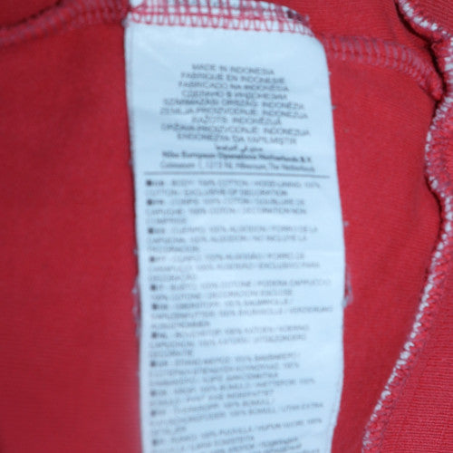 Womens UK Size 20 Nike Red Full Zip Hoodie