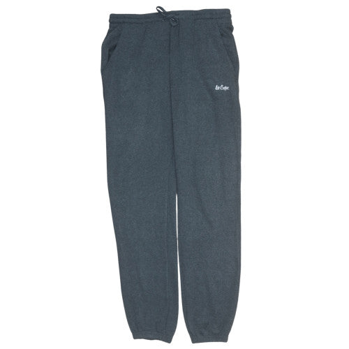 Lee Cooper Men's Grey Fleece Sweatpants XL Regular Fit Joggers