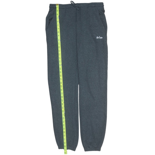 Lee Cooper Men's Grey Fleece Sweatpants XL Regular Fit Joggers