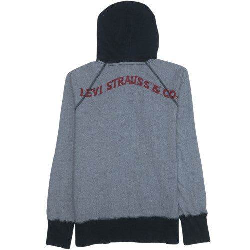 Mens UK Size M Levi's Grey Pullover Hoodie