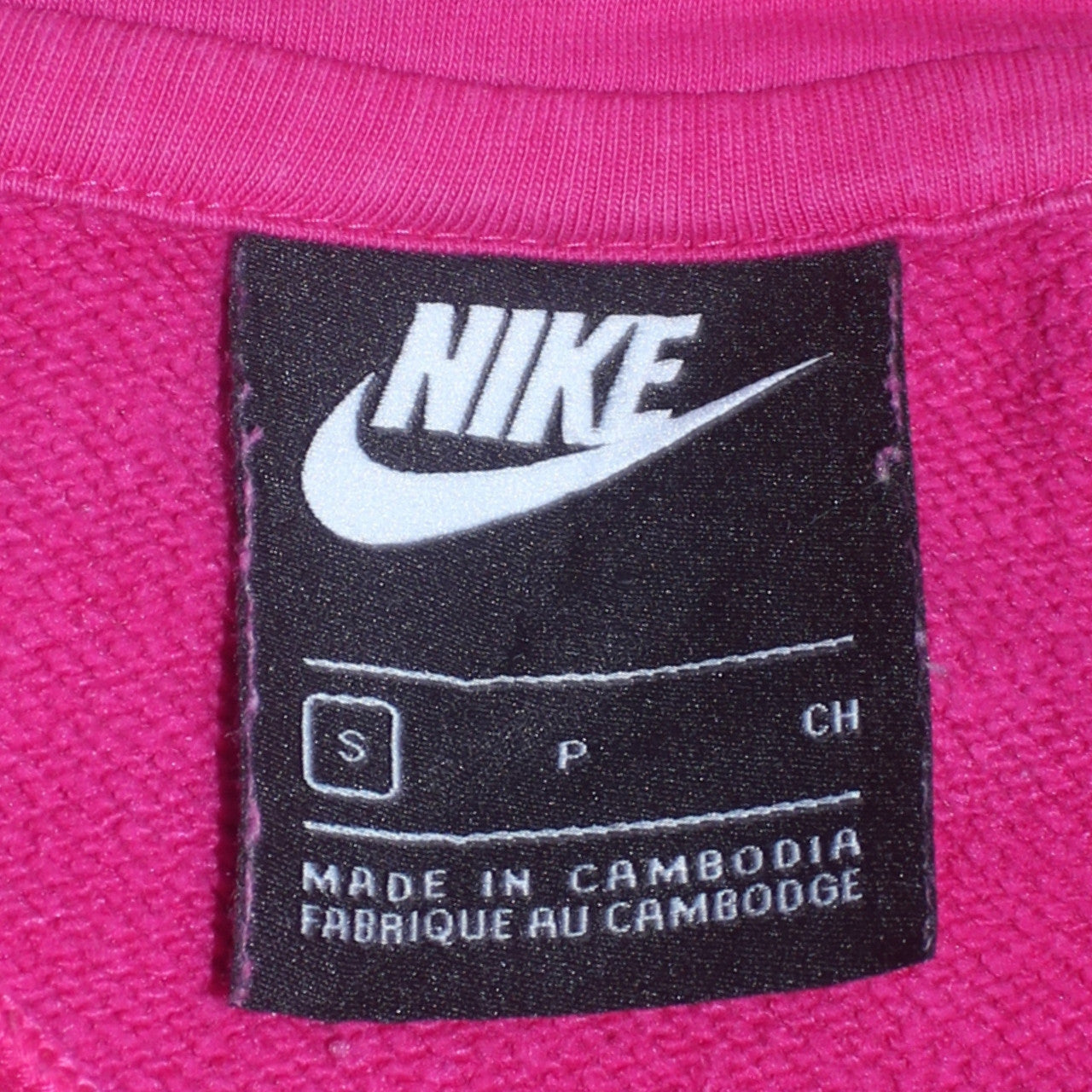 Womens UK Size S Nike Pink Pullover Hoodie