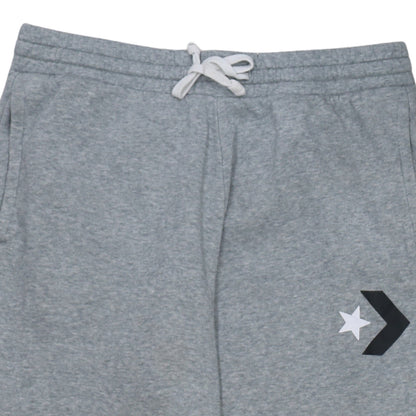 Converse Mens Grey Jogger Sweatpants L Regular Fit Fleece Activewear