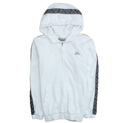 Mens UK Size L Kappa White Pullover Hoodie