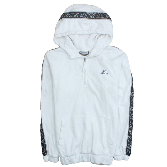 Mens UK Size L Kappa White Pullover Hoodie