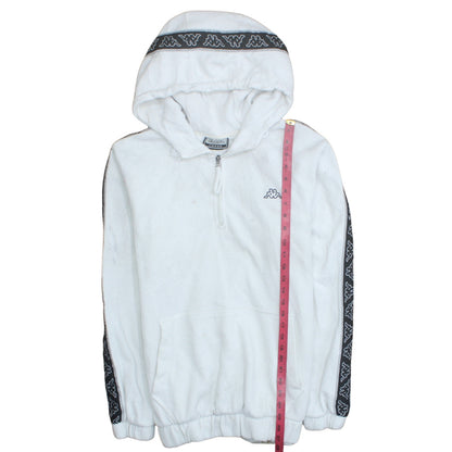 Mens UK Size L Kappa White Pullover Hoodie