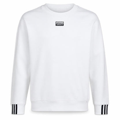 Mens UK Size M adidas White Pullover Sweatshirt