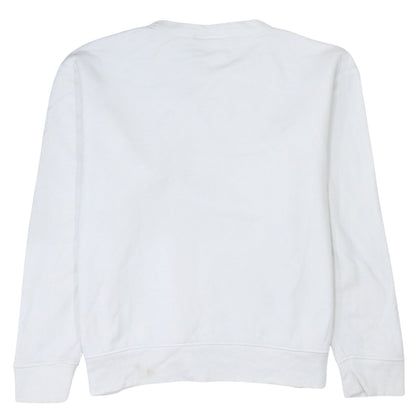 Mens UK Size M adidas White Pullover Sweatshirt
