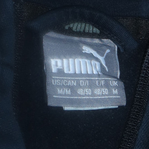 Mens UK Size M PUMA Black Full Zip Hoodie
