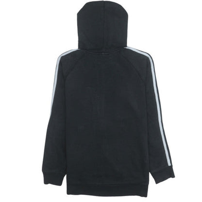 Adidas Boys Black Full Zip Fleece Hoodie 13-14 Years Sportswear