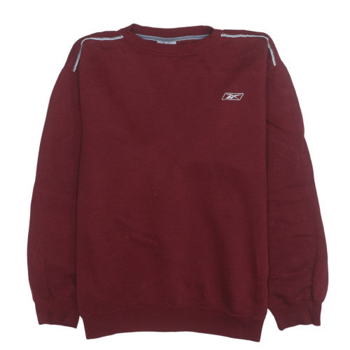 Mens UK Size L Reebok Red Pullover Sweatshirt