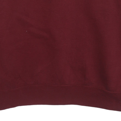 Mens UK Size L Reebok Red Pullover Sweatshirt