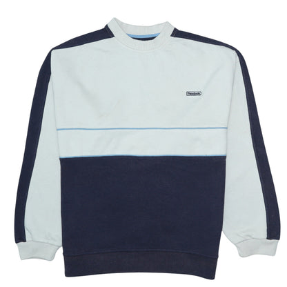 Mens UK Size XL Reebok Blue Pullover Sweatshirt