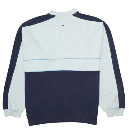 Mens UK Size XL Reebok Blue Pullover Sweatshirt