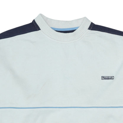Mens UK Size XL Reebok Blue Pullover Sweatshirt