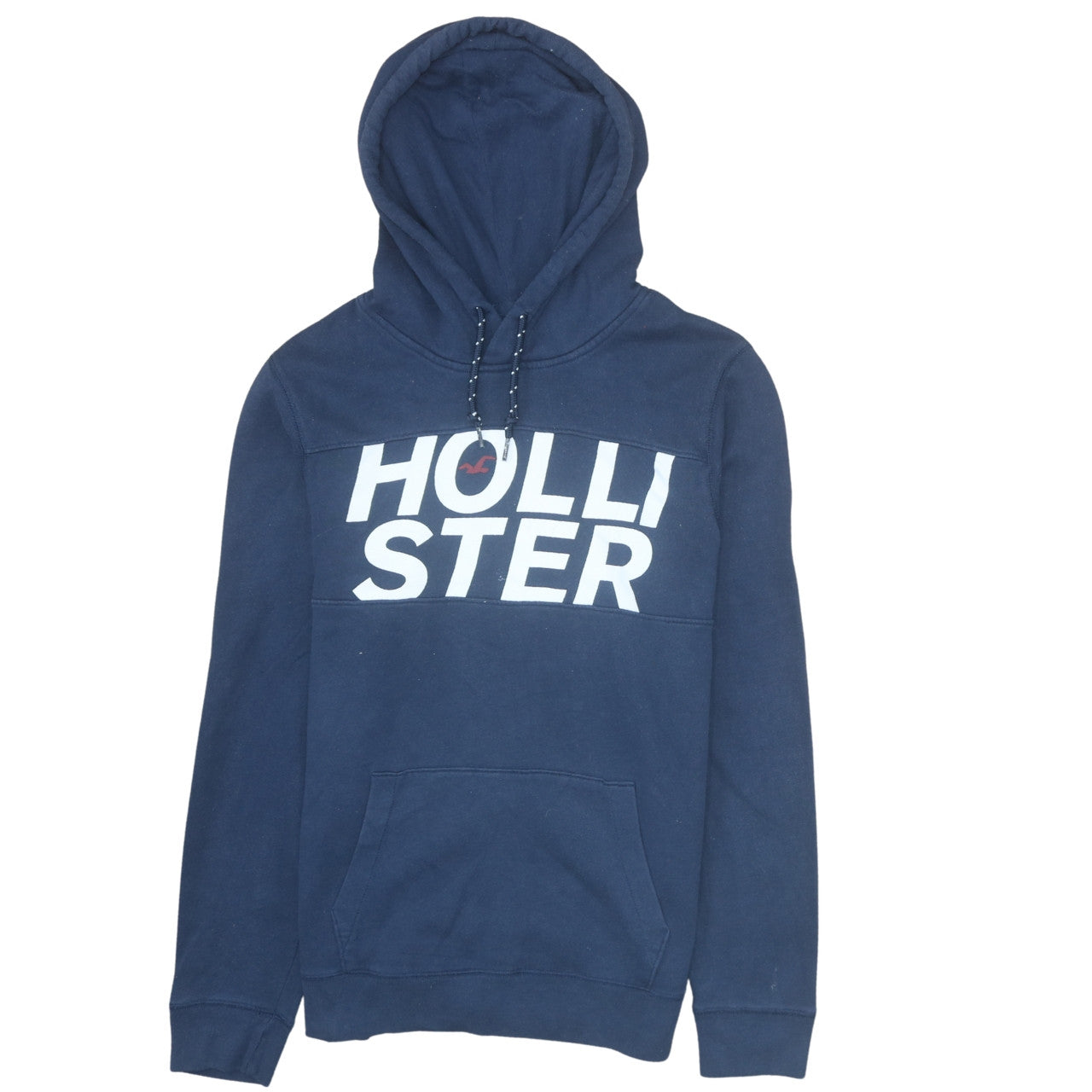 Mens UK Size M Hollister Blue Pullover Hoodie