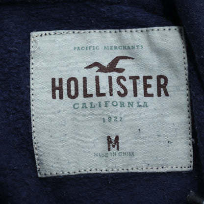 Mens UK Size M Hollister Blue Pullover Hoodie