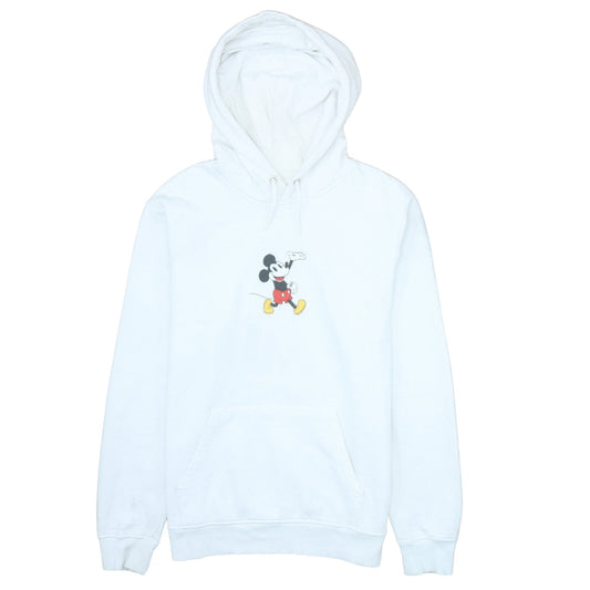 Primark Men White Mickey Mouse Pullover Hoodie XL Graphic Fleece