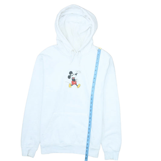 Primark Men White Mickey Mouse Pullover Hoodie XL Graphic Fleece