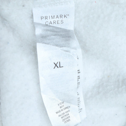 Mens UK Size XL Primark White Pullover Hoodie