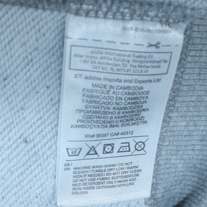 Mens UK Size M adidas Grey Pullover Hoodie