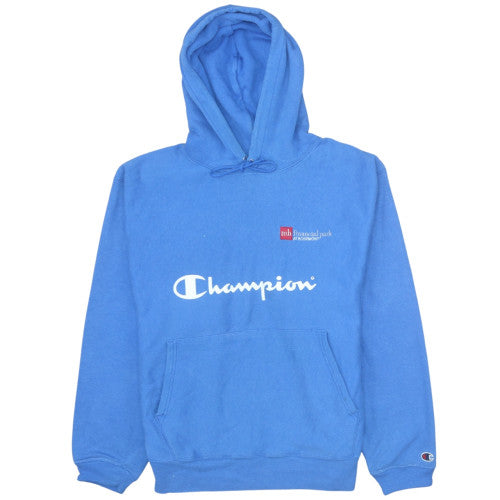 Mens UK Size M Champion Blue Pullover Hoodie