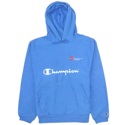 Mens UK Size M Champion Blue Pullover Hoodie