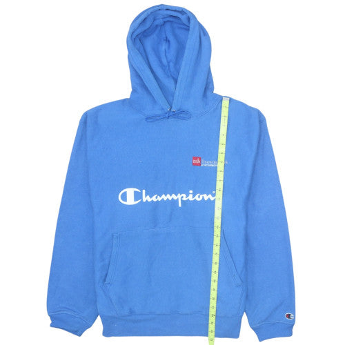 Mens UK Size M Champion Blue Pullover Hoodie