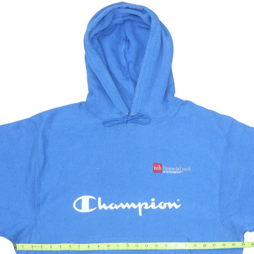 Mens UK Size M Champion Blue Pullover Hoodie