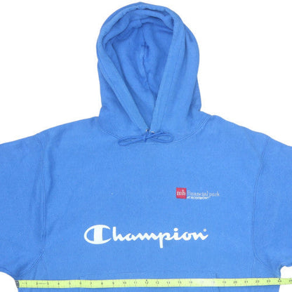 Mens UK Size M Champion Blue Pullover Hoodie