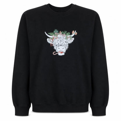 Womens UK Size M Gildan Black Pullover Sweatshirt
