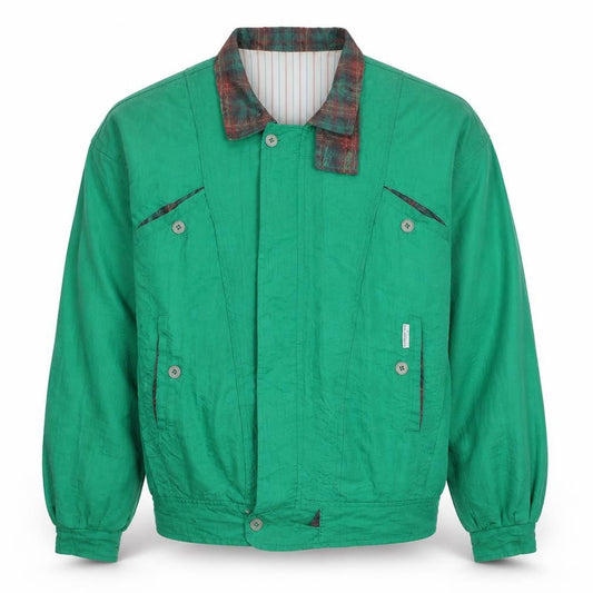 Broz Brother's Men's Green Cotton Bomber Jacket Size L Vintage
