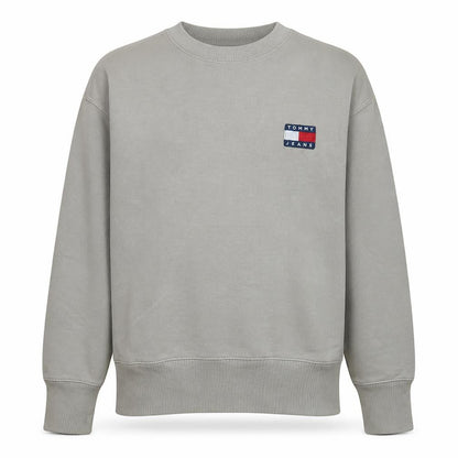 Mens UK Size L Tommy Jeans Beige Pullover Sweatshirt