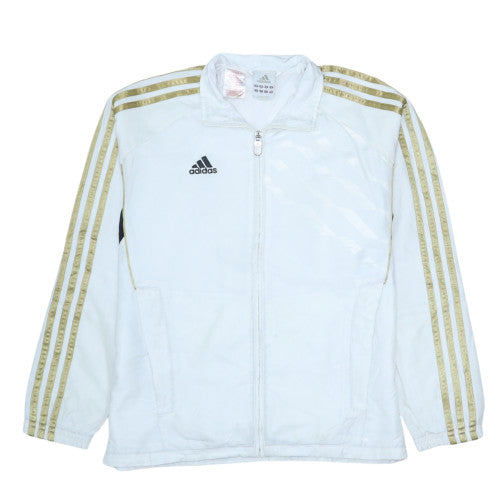 Teens UK Size 12A adidas White Full Zip Sweatshirt