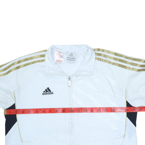 Teens UK Size 12A adidas White Full Zip Sweatshirt