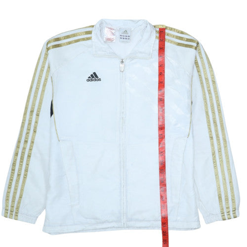 Teens UK Size 12A adidas White Full Zip Sweatshirt