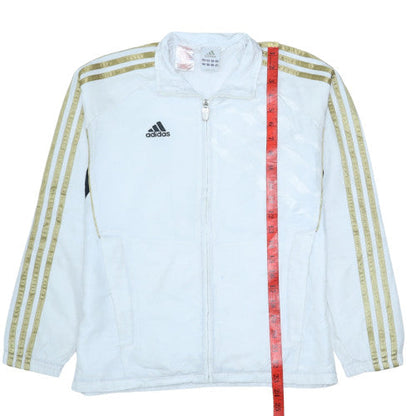 Teens UK Size 12A adidas White Full Zip Sweatshirt