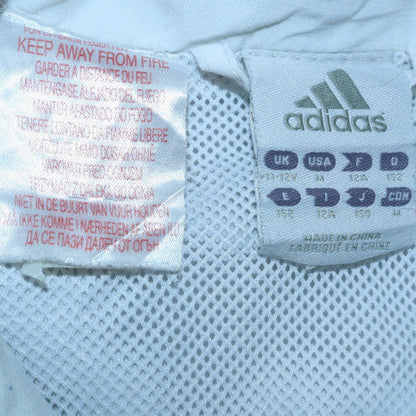 Teens UK Size 12A adidas White Full Zip Sweatshirt