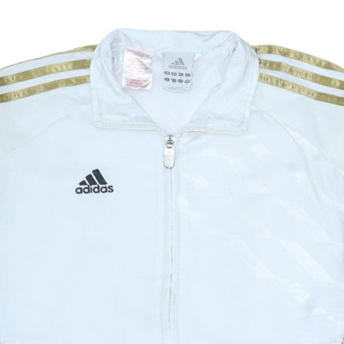 Teens UK Size 12A adidas White Full Zip Sweatshirt