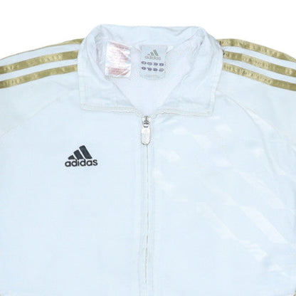 Teens UK Size 12A adidas White Full Zip Sweatshirt