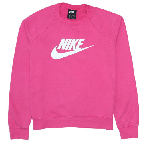 Womens UK Size M Nike Pink Pullover Sweatshirt