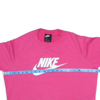 Womens UK Size M Nike Pink Pullover Sweatshirt