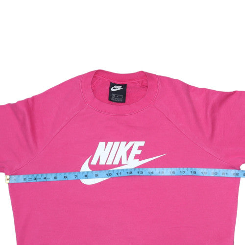 Womens UK Size M Nike Pink Pullover Sweatshirt