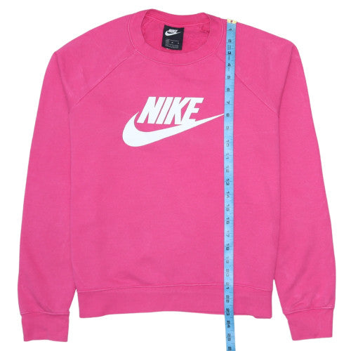 Womens UK Size M Nike Pink Pullover Sweatshirt