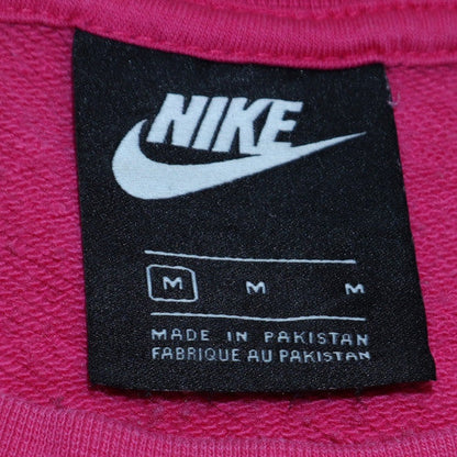 Womens UK Size M Nike Pink Pullover Sweatshirt
