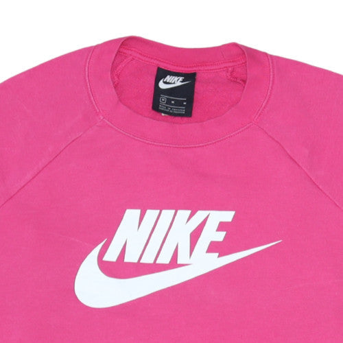 Womens UK Size M Nike Pink Pullover Sweatshirt