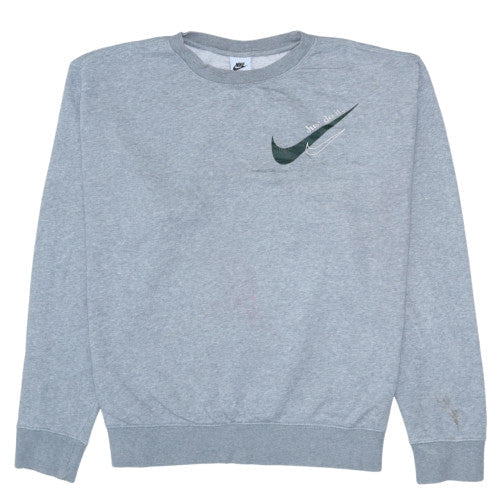 Mens UK Size L Nike Grey Pullover Sweatshirt