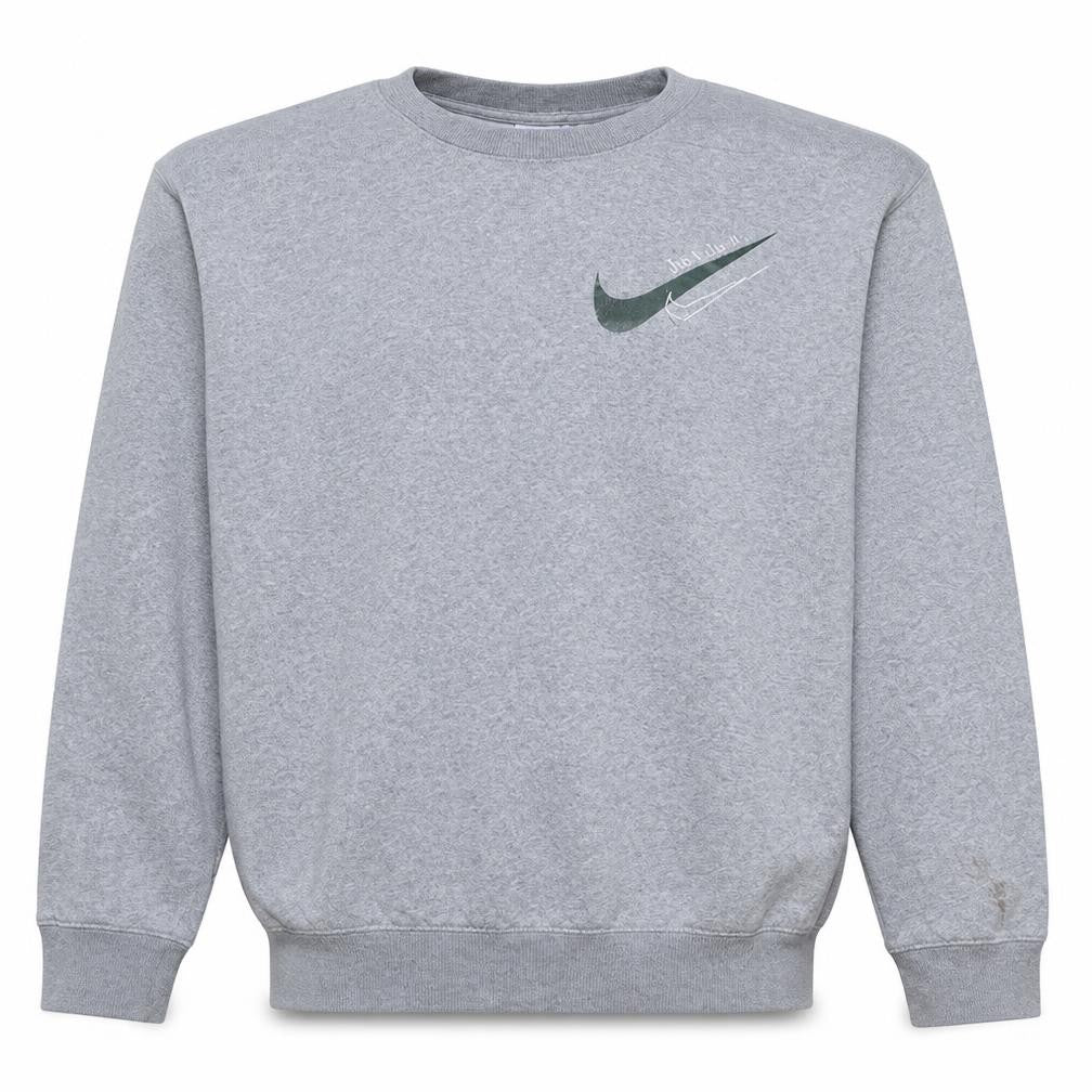Mens UK Size L Nike Grey Pullover Sweatshirt